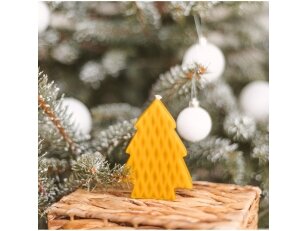 Beeswax candle "Spruce tree"