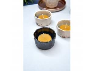 Ceramic candlestick (black)