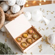 Medaus skanėstų rinkinys medinėje dovanų dėžutėje (6 x 50 g)