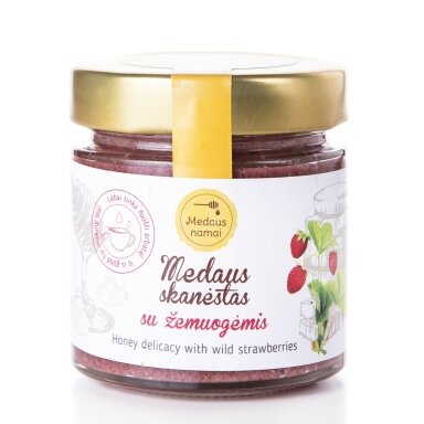 Medaus skanėstas su žemuogėmis, 200 g Medaus skanėstas su žemuogėmis, 200 g