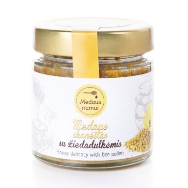Medaus skanėstas su žiedadulkėmis, 200 g Medaus skanėstas su žiedadulkėmis, 200 g