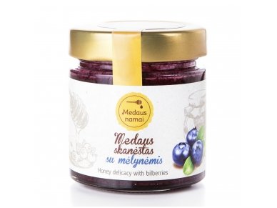 Honey with blueberries, 200 g