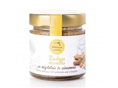 Honey with almonds and cinnamon, 200 g