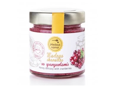 Honey with cranberries, 200 g